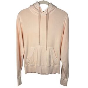 Athleta Ballerina Gown Pink Hooded Cotton Blend Sweatshirt Women's Small